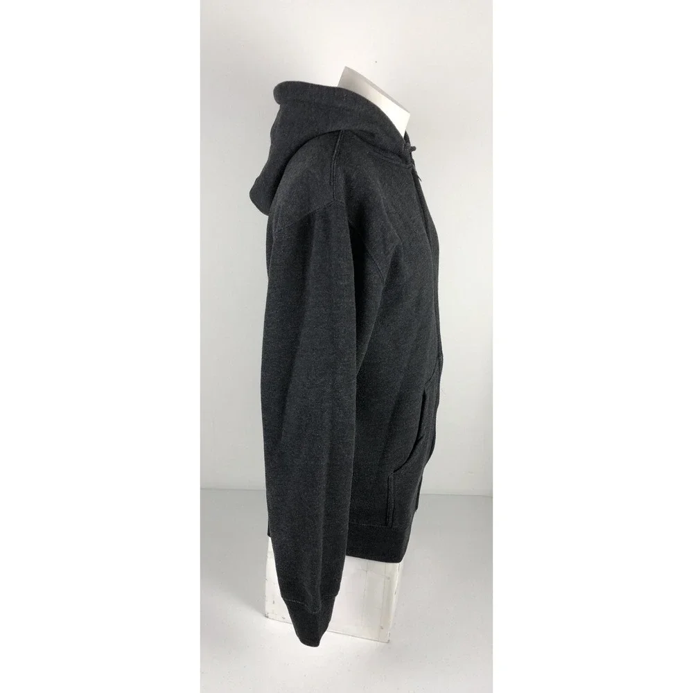 Spyder Mens Small Hoodie Sweatshirt Gray Full Zip Cotton Blend